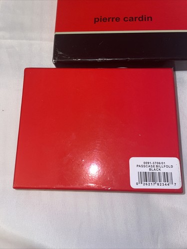 Vintage Pierre Cardin Leather Passcase Billfold  Wallet Black Leather - Picture 5 of 8