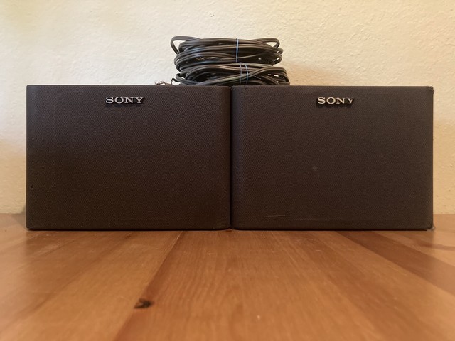 Sony Ss U641av Vintage Pair Of Floor Standing 2 Way Speaker System Model 200w For Sale Online Ebay