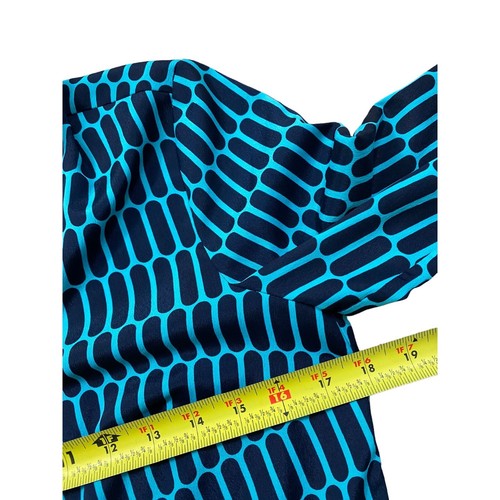 Michael Kors Dress Small Blue Collared Button Down Long Sleeve Knee Length Mod - Picture 9 of 12