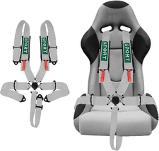 5-Point Racing Safety Harness Set SFI with Ultra Comfort Heavy Duty Shoulder Pad