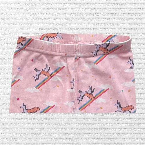 Hanna Andersson Girls Unicorns & Rainbows Short John Pajama Bottom Size 8 - Picture 3 of 11