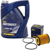 MotoröL Set 10W-40 5 Liter + ÖLfilter SH 4043 P FüR Mazda 6 Stufenheck