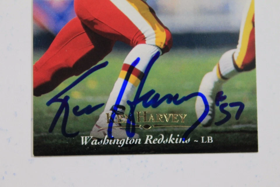 Ken Harvey Washington Redskins Cal Signed 1995 #147 UPPER DECK Autograph 15A - Image 2 of 3