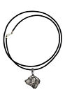 Fila Brasileiro, Brazilian Mastiff - Dog Collar, Silver Plated Pendant