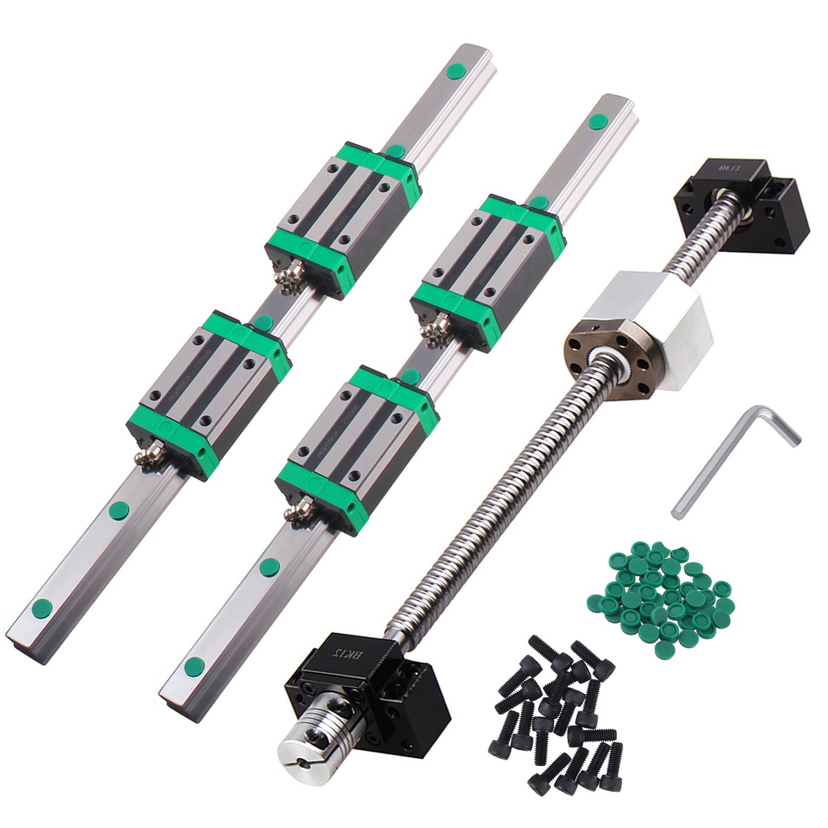 Cnc Guide Rails 1pcs Hiwin Hgr20 Linear Rail 1000mm 2pcs Hgw20cc Carriage - Li - Foto 5