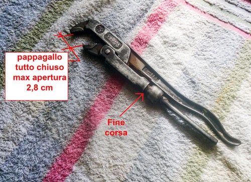 Chiave Inglese Vintage Regolabile Pappagallo in Acciaio 1/2″ VBW No: 111 D.B.G.M - Foto 11 di 21