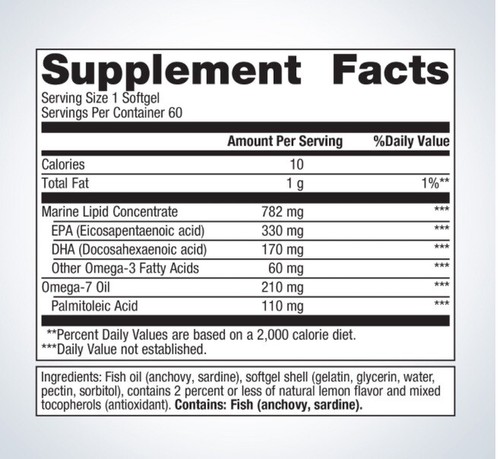 OmegaGenics Fish Oil Mega 10 By Metagenics. 60 Softgels. Heart & Immune Health - Picture 2 of 3