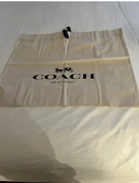 Bolsa antipolvo grande Coach con cordón ~ bolsa de regalo ~ cubierta de almacenamiento ~ bolsa protectora ALGODÓN Foto 2 de 2