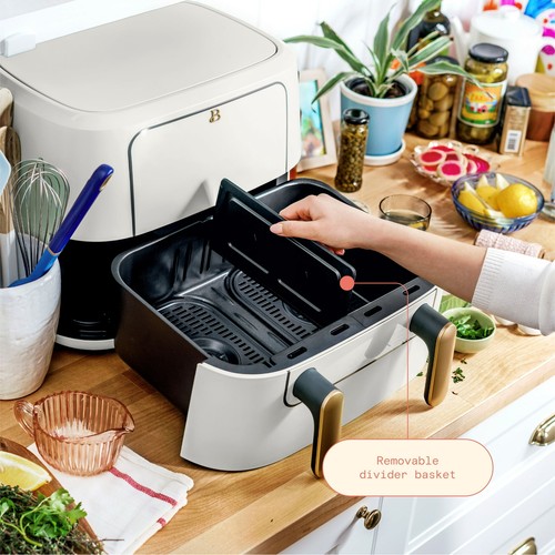 9 QT Trizone Air Fryer White Icing by Drew Barrymore - Picture 7 of 10