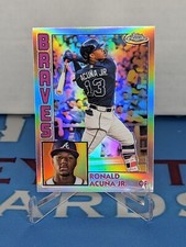 2019 Topps Chrome RONALD ACUNA JR 1984 Refractor Insert  #84TC-24