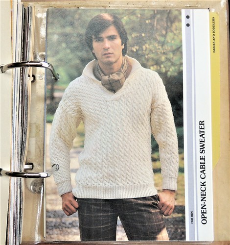Simply Beautiful Knitting USA 60 Patterns 2-Ring Binder c1986 Odhams Leisure - Picture 9 of 10