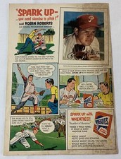 1953 Wheaties ROBIN ROBERTS ad page ~ Philadelphia Phillies