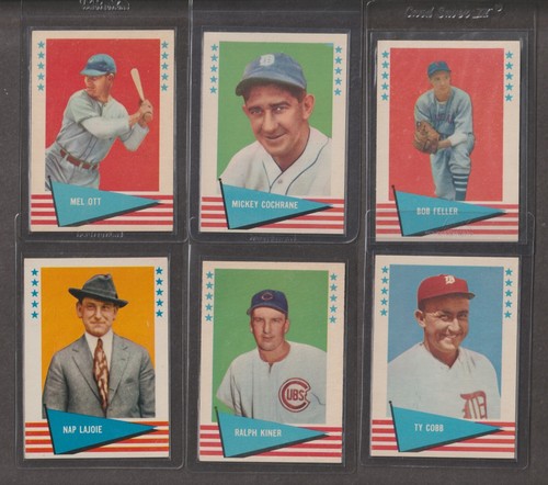 1961 Fleer Baseball - Complete Set ,1-154 , PSA 6 #1 Checklist + #153 Cy Young - Picture 2 of 9