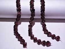 25 8 mm Czech Glass Diagonal Hole Cube Beads: Amethyst