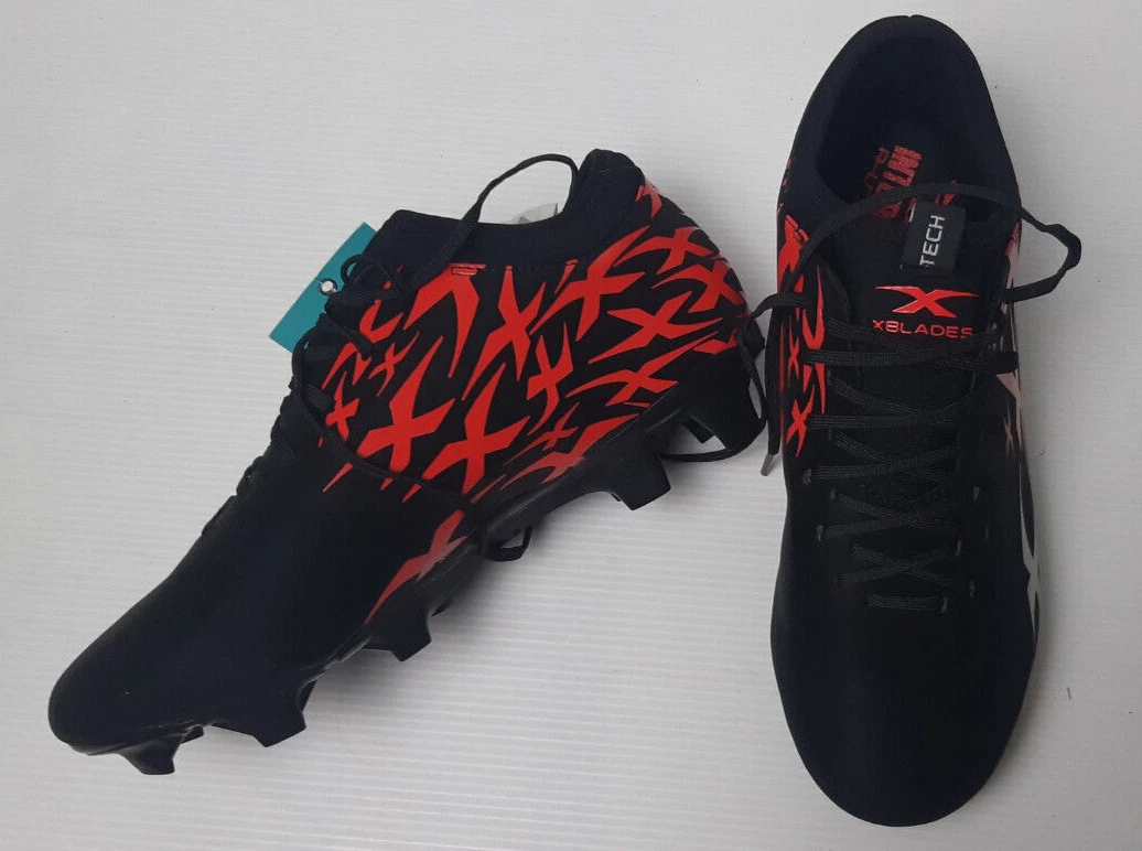 Womens Football Boots XBlades Intercept Rush Black Red Size 9 US