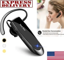 New Bee Bluetooth Headset Earpiece V5.0 Wireless Handsfree Microphone 24 Hours