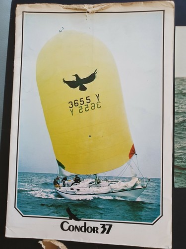 V.RARE CONDOR 47 YACHT BROCHURE + SPECS + PRICE LIST + PLANS + OUTLINES 1979 - Picture 2 of 7