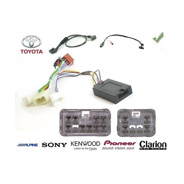 Commande au volant Toyota Sienna pour Alpine avec interface électronique de contrôle audio