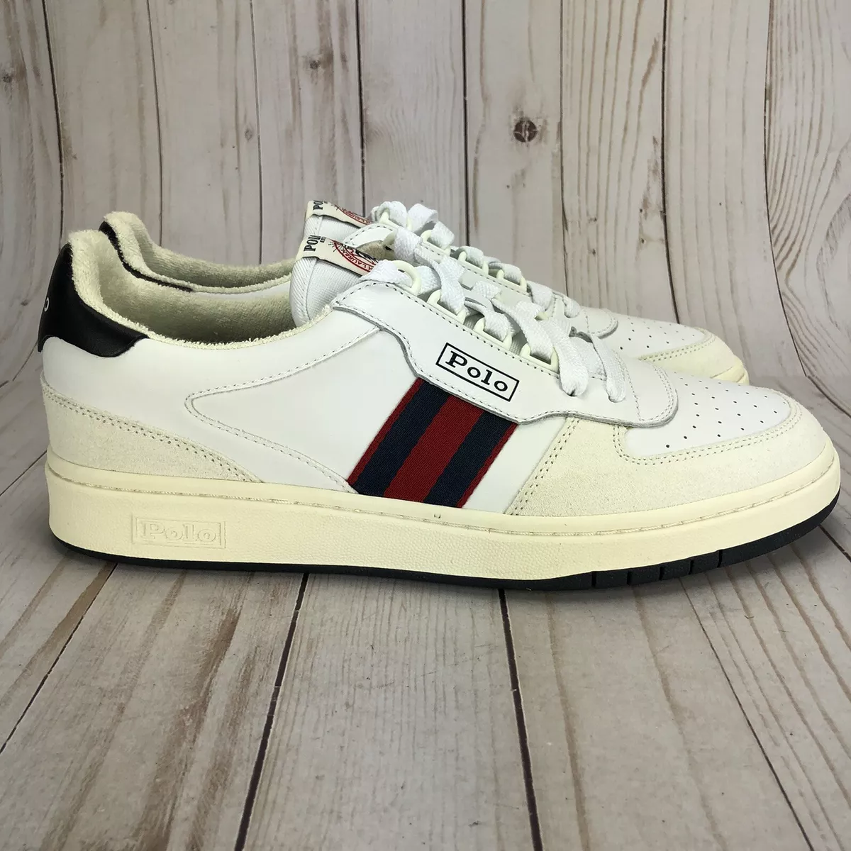 Mens white hotsell polo shoes