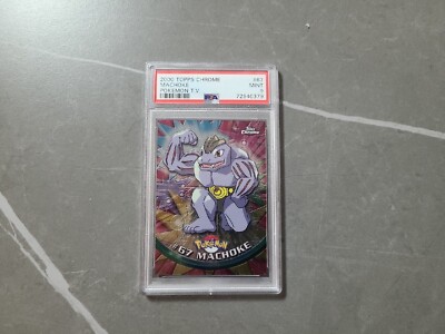 Pokemon 2000 Topps Chrome Machoke PSA 9