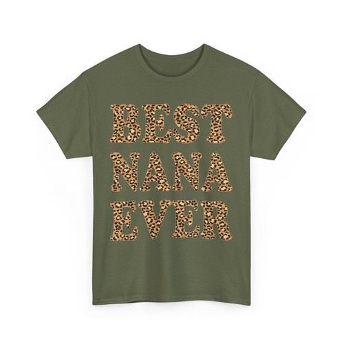 Best Nana Ever Leopard T-shirt, Grandmother Mother's Day Women Cute Shirt - Picture 7 of 11