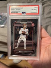 2022 Panini Chronicles - Prizm Black Brock Purdy #PB-8 (RC)