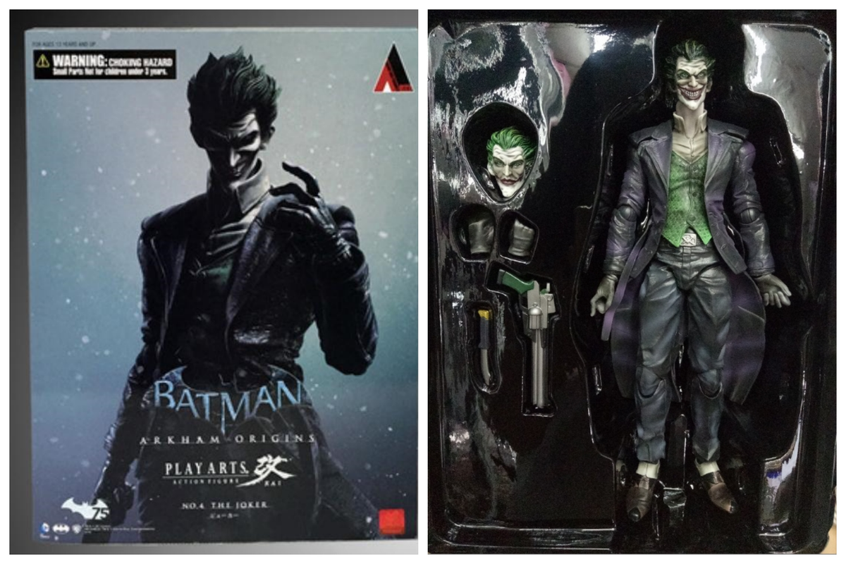 Batman: Arkham Origins Play Arts Kai Joker Action Figures Toys The