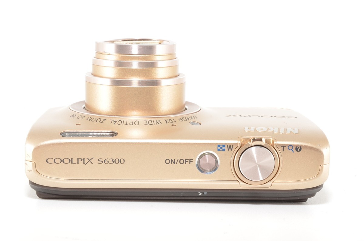 Nikon Coolpix S6300 16 MP Compact Digital camera GOLD From