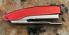 Vintage Red Rexel Bambi Mini Small Stapler  No 25 Staples