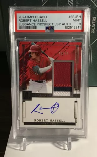2024 IMPECCABLE ROBERT HASSELL ELEGANCE PATCH AUTO /99 PSA 9