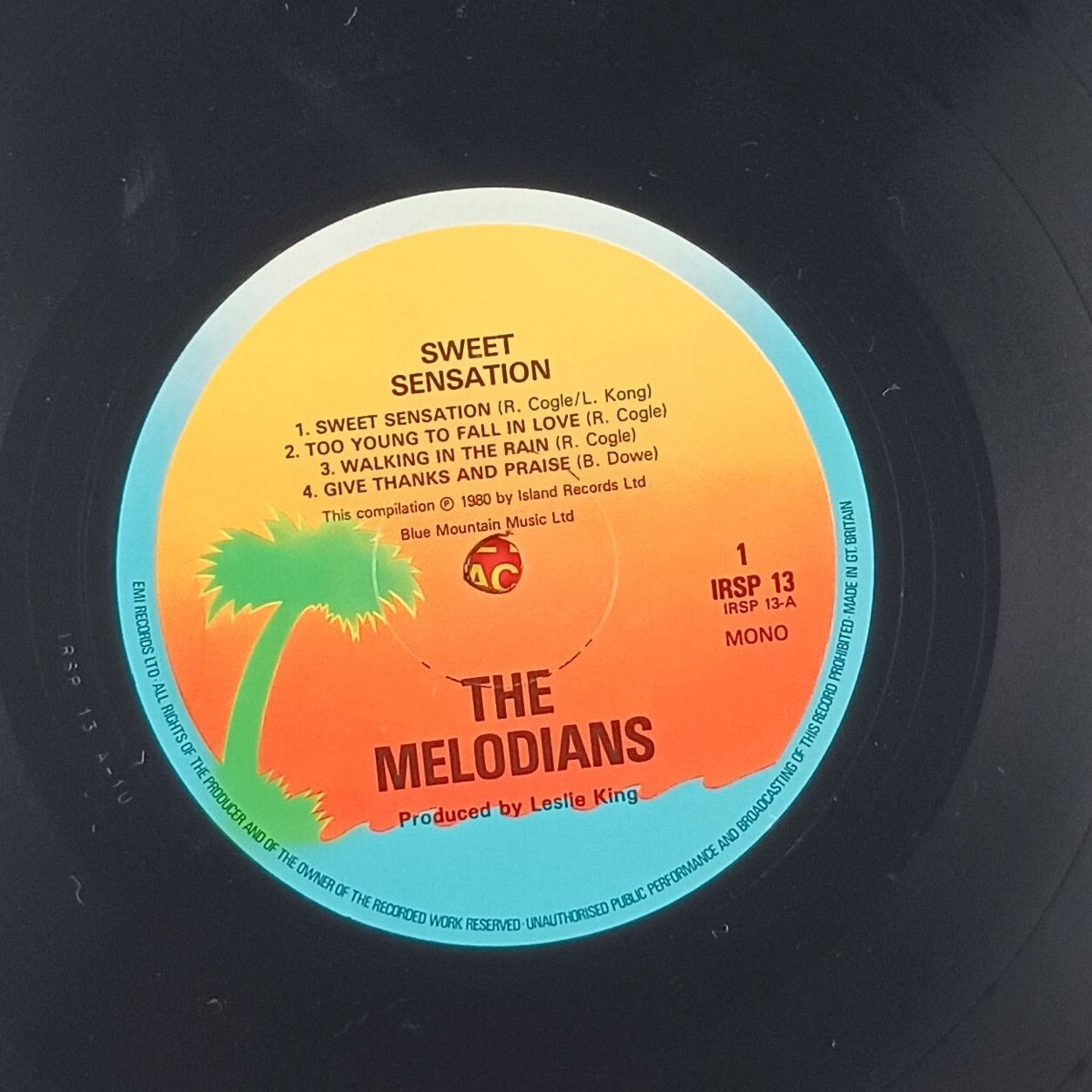 The Melodians – Sweet Sensation (Island Records – IRSP 13
