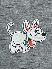 DOG-PUPPY-CARTOON-EMBROIDERED IRON ON PATCH APPROXIMATELY 2.00  X 2.25  