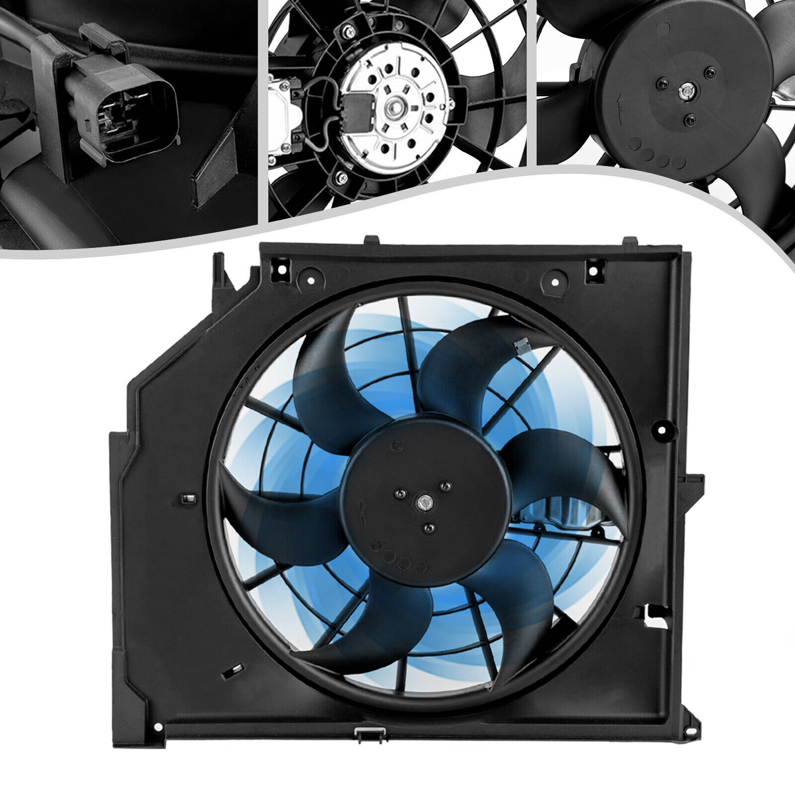 Radiator Cooling Fan Assembly For 2001-2006 BMW 3 Series 325CI 330CI 17117510617