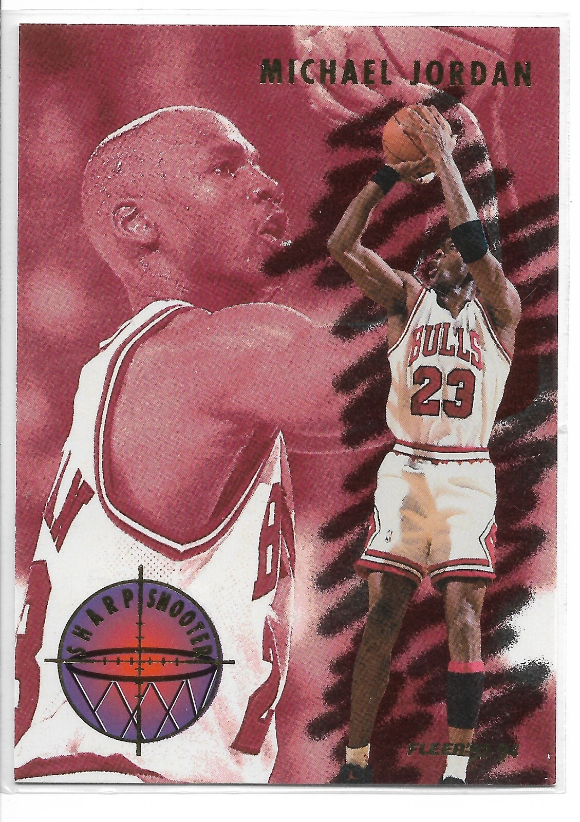 1993-94 FLEER SHARPSHOOTER MICHAEL JORDAN #3 Insert Chicago Bulls