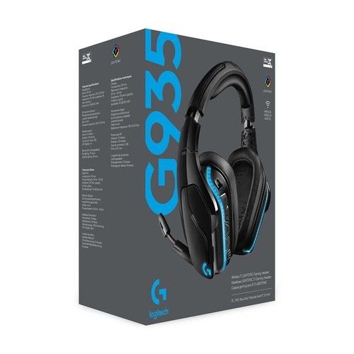 5099206081918 Logitech G G935 Headset Head-band 3.5 mm connector Black, Blue Log - Afbeelding 6 van 10