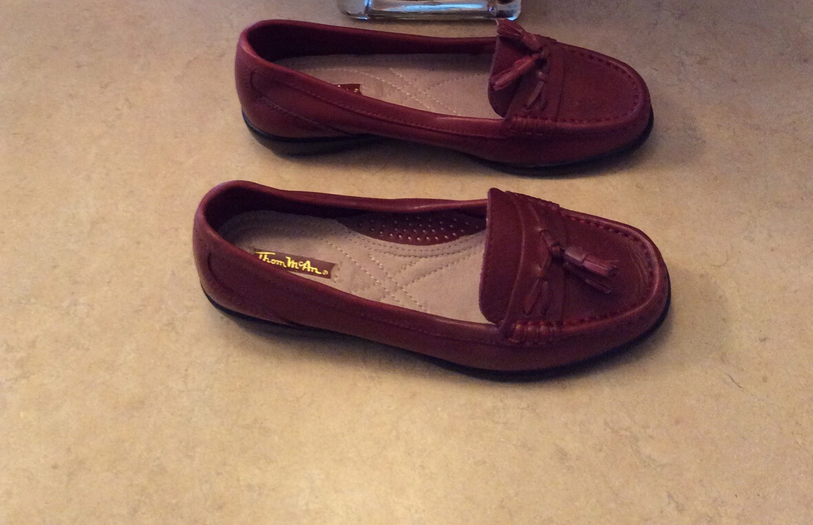 Burgundy Loafers Thom Mcan Women's Winsor Tassel Loafer Thom