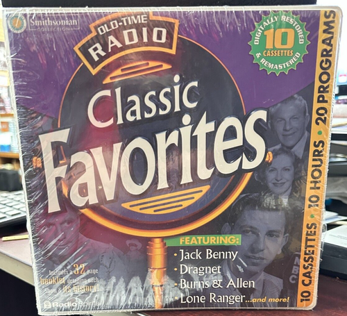 OLD-TIME RADIO CLASSIC FAVORITES - 10 KASSETTEN / 10 STUNDEN / 20 PROGRAMME - Versiegelt Neu - Bild 1 von 3