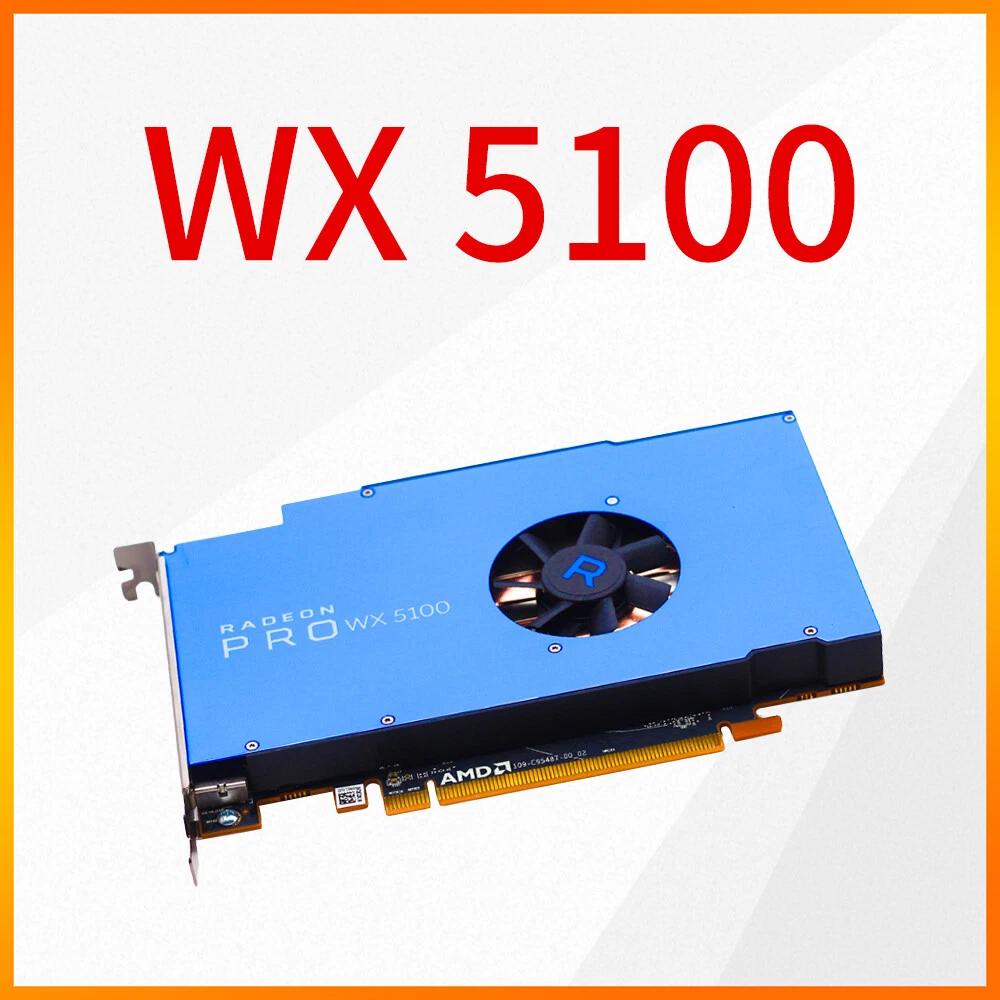 Original Graphics Card For RADEON PRO WX5100 8GB GDDR5 Workstation
