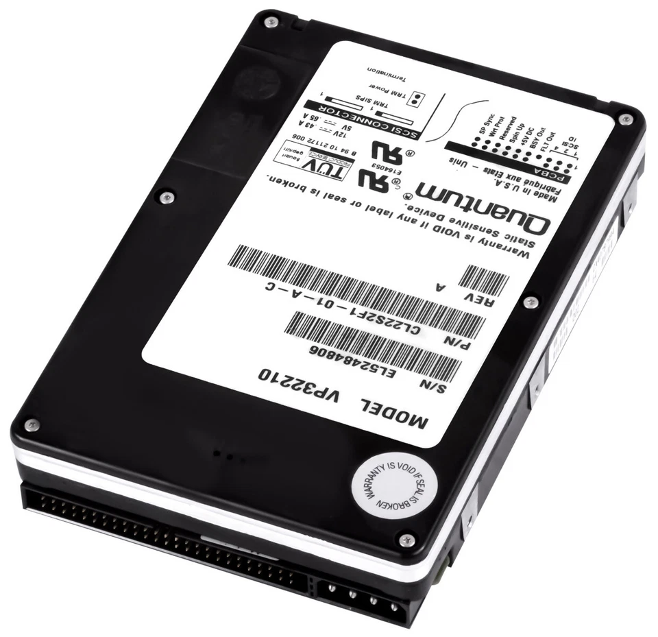 FESTPLATTE QUANTUM 2.1GB VP32210 5.4K SCSI 50-PIN 3.5'' - Image 2 of 3