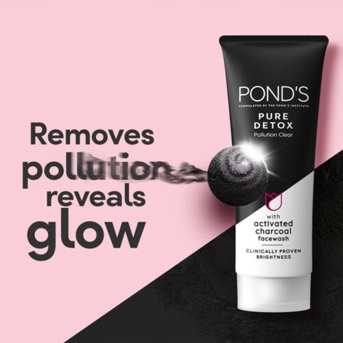 Pond's Pure Detox Anti-Pollution Purity Face Wash With Activated Charcoal -50Gm - Picture 4 of 11