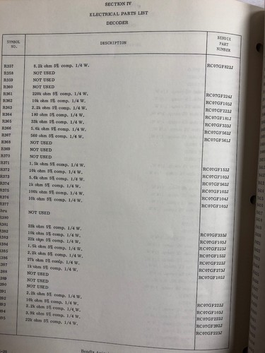 TPR -610 ATC Transponder System Maintennce Manual 1969 Original - Picture 10 of 12