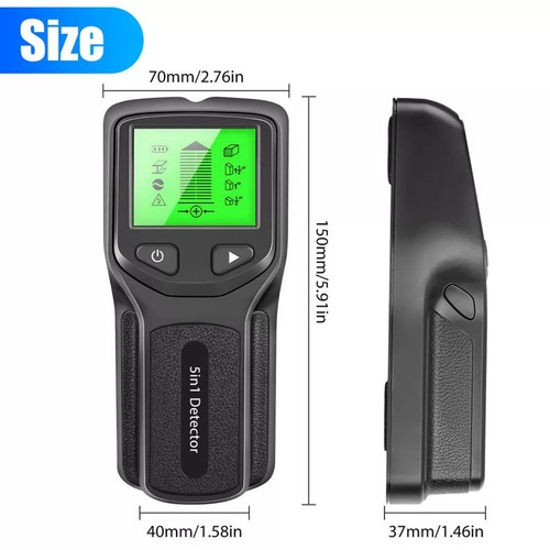 5 in1 Digital Stud Finder Wood Metal Pipe Wire Wall Sensor Scanner Detector R5W2 - Picture 8 of 12