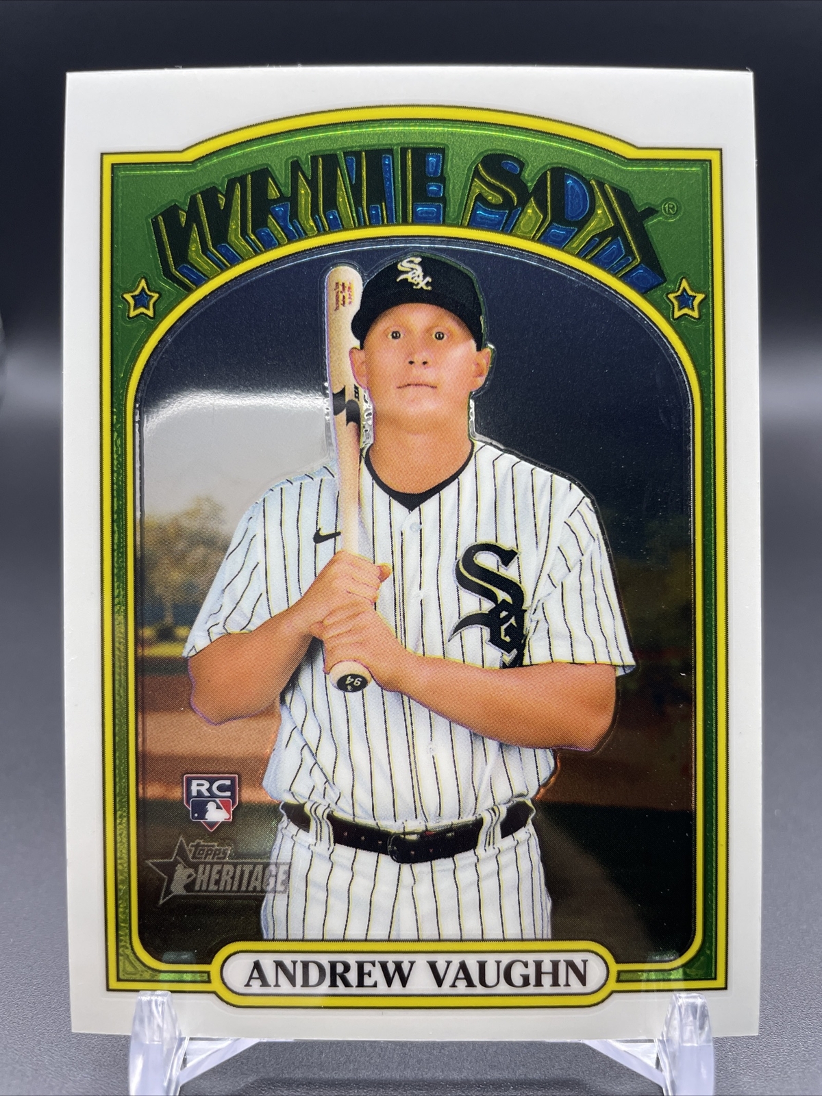 ANDREW VAUGHN - 2021 Topps Heritage Rookie Chrome #624 Chicago White Sox /999