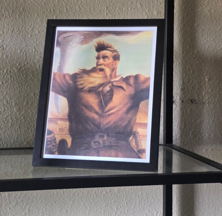 John Brown Slavery Abolitionist by John Steuart Curry Framed Art Print