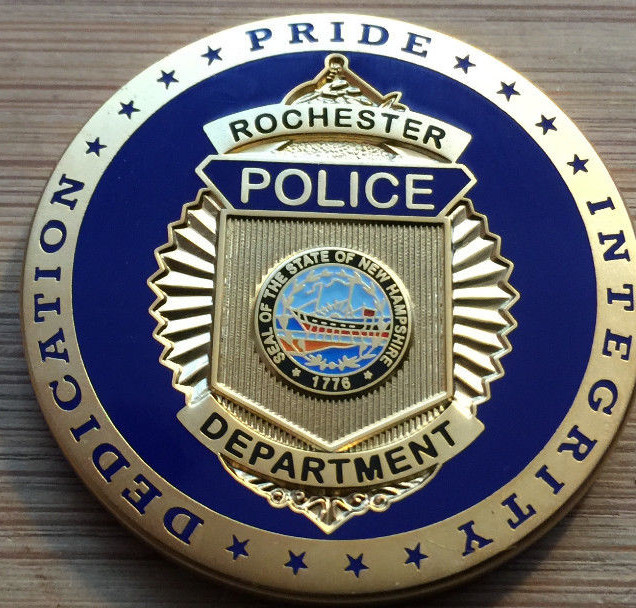 Rochester New Hampshire Police Department 4STAR GOLD version challenge coin eBay