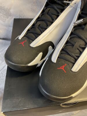 Men's Size 15 - Air Jordan 14 Retro Black Toe 2014 VNDS Basketball