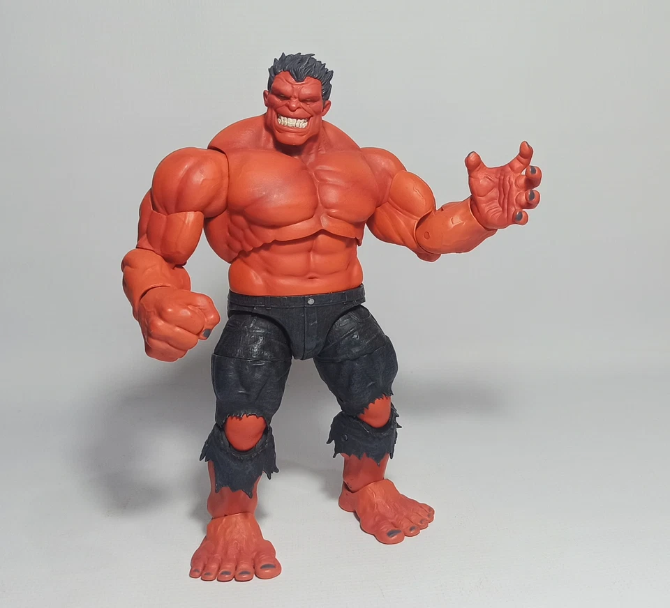 DIAMOND SELECT 2022 MARVEL COMIC RED HULK 9" ACTION FIGURE 100% COMPLETE - Image 4 of 4