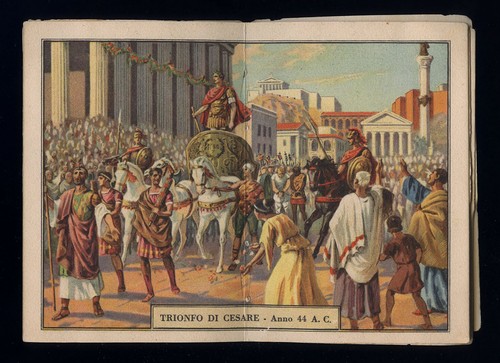 calendarietto da barbiere DALLA ROMA DI CESARE AL NUOVO IMPERO 1937 - Picture 6 of 7