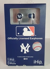 New York Yankees Earphones iHip MLB Offically Licensed iPod iPhone Wired New