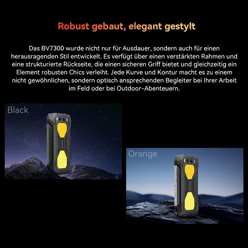 Blackview BV7300 Outdoor Telefon komórkowy Android 14 256GB 15000mAh Podwójne 800LM Światło kempingowe - Zdjęcie 3 z 15